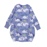 Long-sleeved dress made of cotton (organic)